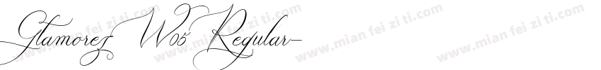 Glamorez W05 Regular字体转换